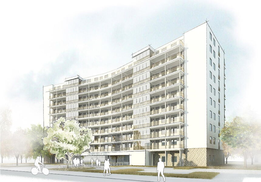 Sanierung Hochhaus Sterntalerweg, Lübeck- Moisling